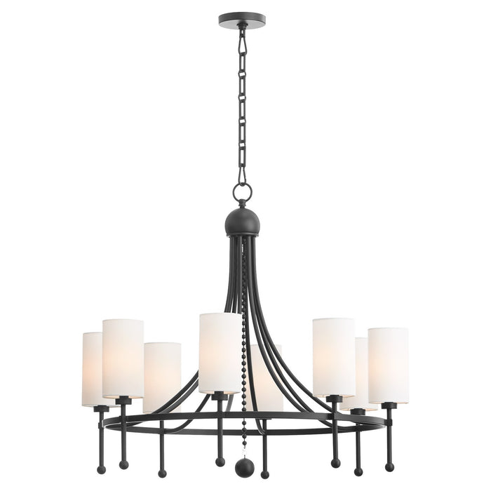 Myhouse Lighting Quorum - 664-8-59 - Eight Light Chandelier - Lee Boulevard - Matte Black