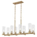 Myhouse Lighting Quorum - 651-8-80 - Eight Light Chandelier - Juniper - Aged Brass