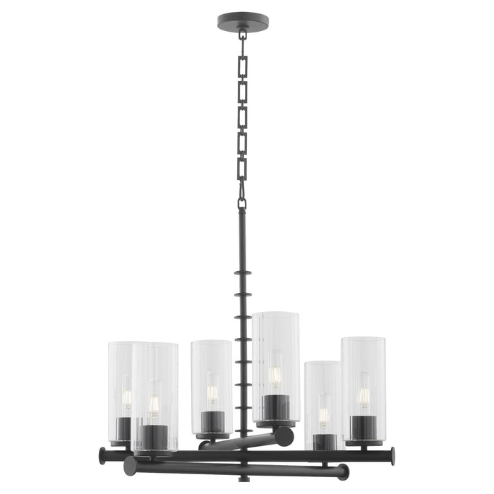 Myhouse Lighting Quorum - 641-6-59 - Six Light Chandelier - Juniper - Matte Black