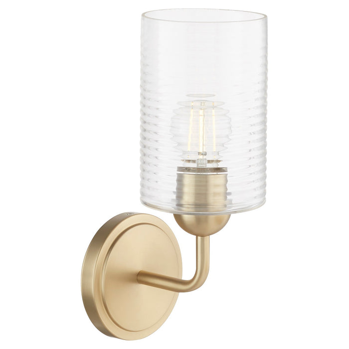 Myhouse Lighting Quorum - 598-1-80 - One Light Wall Mount - Charlotte - Aged Brass