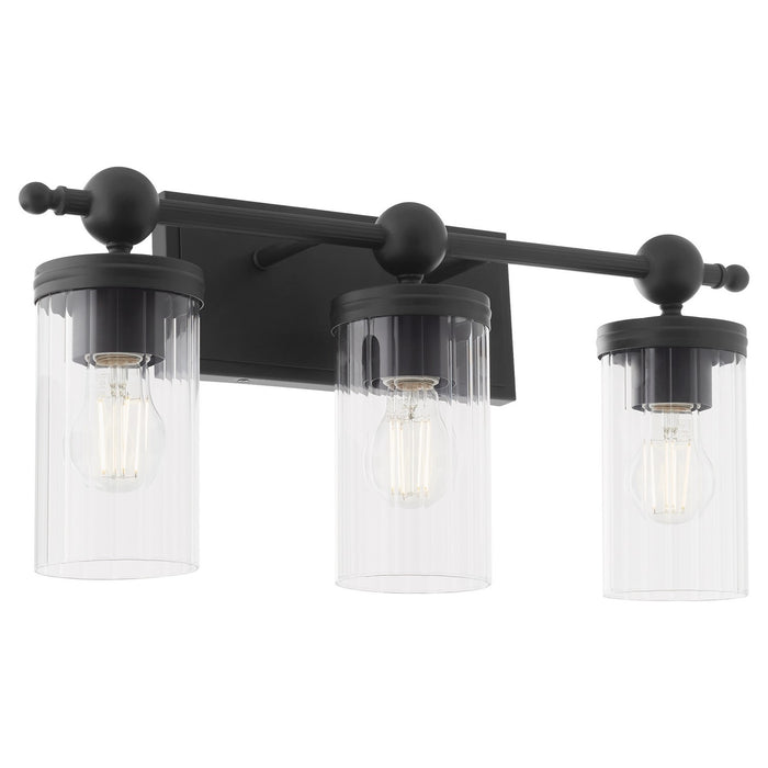 Myhouse Lighting Quorum - 560-3-59 - Three Light Vanity - Lee Boulevard - Matte Black