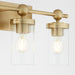 Myhouse Lighting Quorum - 560-3-80 - Three Light Vanity - Lee Boulevard - Aged Brass