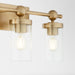 Myhouse Lighting Quorum - 560-3-80 - Three Light Vanity - Lee Boulevard - Aged Brass