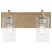 Myhouse Lighting Quorum - 5200-2-80 - Two Light Vanity - Fallstaff - Aged Brass