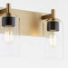 Myhouse Lighting Quorum - 5200-2-80 - Two Light Vanity - Fallstaff - Aged Brass