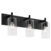 Myhouse Lighting Quorum - 5200-3-59 - Three Light Vanity - Fallstaff - Matte Black