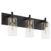 Myhouse Lighting Quorum - 5200-3-59 - Three Light Vanity - Fallstaff - Matte Black