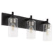 Myhouse Lighting Quorum - 5200-3-59 - Three Light Vanity - Fallstaff - Matte Black