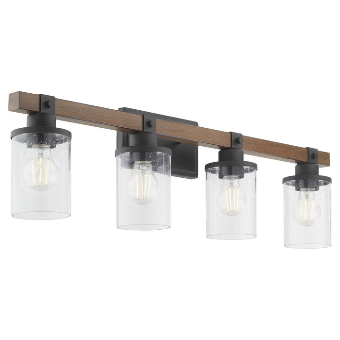 Myhouse Lighting Quorum - 5089-4-69 - Four Light Vanity - Alpine - Textured Black Walnut