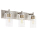 Myhouse Lighting Quorum - 5200-3-65 - Three Light Vanity - Fallstaff - Satin Nickel