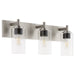 Myhouse Lighting Quorum - 5200-3-65 - Three Light Vanity - Fallstaff - Satin Nickel