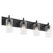 Myhouse Lighting Quorum - 5200-4-59 - Four Light Vanity - Fallstaff - Matte Black