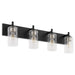 Myhouse Lighting Quorum - 5200-4-59 - Four Light Vanity - Fallstaff - Matte Black