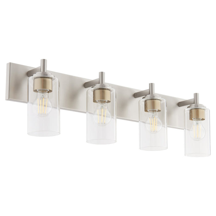 Myhouse Lighting Quorum - 5200-4-65 - Four Light Vanity - Fallstaff - Satin Nickel