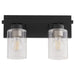 Myhouse Lighting Quorum - 5012-2-59 - Two Light Vanity - Carter - Matte Black