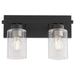 Myhouse Lighting Quorum - 5012-2-59 - Two Light Vanity - Carter - Matte Black