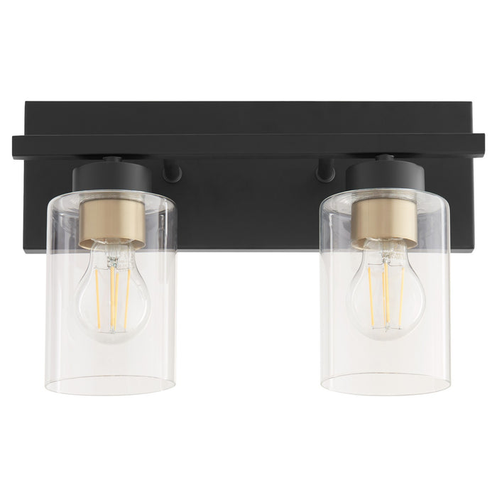 Myhouse Lighting Quorum - 5012-2-59 - Two Light Vanity - Carter - Matte Black