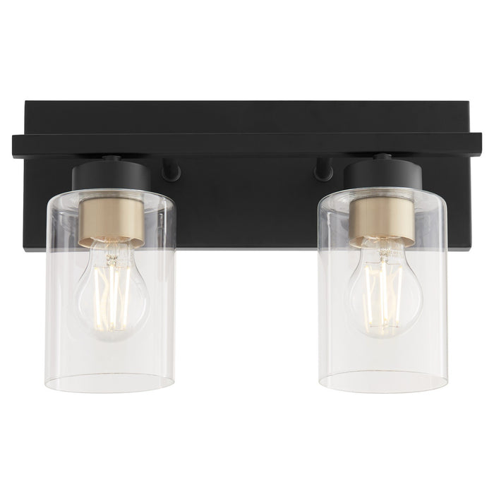 Myhouse Lighting Quorum - 5012-2-59 - Two Light Vanity - Carter - Matte Black