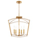 Myhouse Lighting Quorum - 2812-18-74 - Five Light Dual Mount - Mantle - Gold Leaf