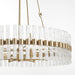 Myhouse Lighting Cyan - 11627 - Six Light Chandelier - Nobel - Aged Brass