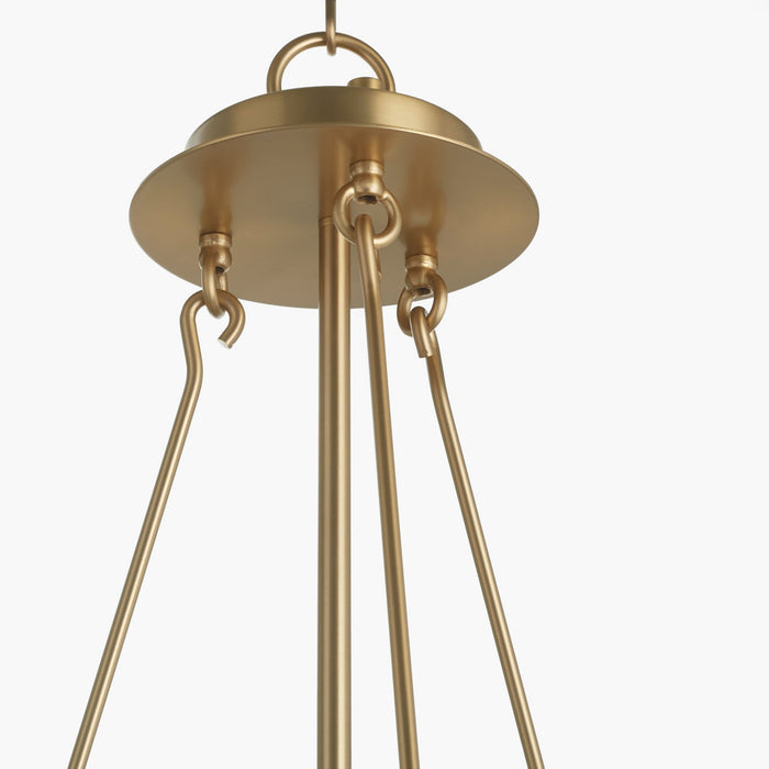 Myhouse Lighting Cyan - 11627 - Six Light Chandelier - Nobel - Aged Brass