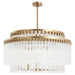 Myhouse Lighting Cyan - 11628 - 12 Light Chandelier - Nobel - Aged Brass