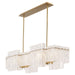 Myhouse Lighting Cyan - 11632 - Eight Light Linear Pendant - Othello - Aged Brass