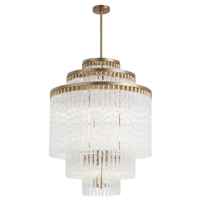 Myhouse Lighting Cyan - 11676 - 18 Light Chandelier - Nobel - Aged Brass