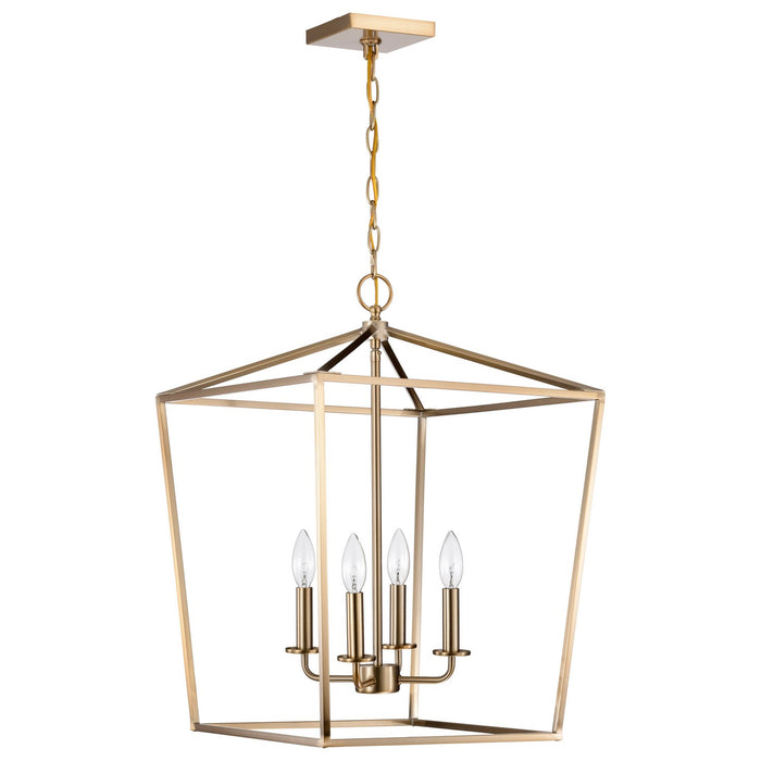 Myhouse Lighting Nuvo Lighting - 60-7931 - Four Light Pendant - Emma - Burnished Brass