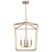 Myhouse Lighting Nuvo Lighting - 60-7931 - Four Light Pendant - Emma - Burnished Brass