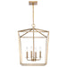 Myhouse Lighting Nuvo Lighting - 60-7931 - Four Light Pendant - Emma - Burnished Brass