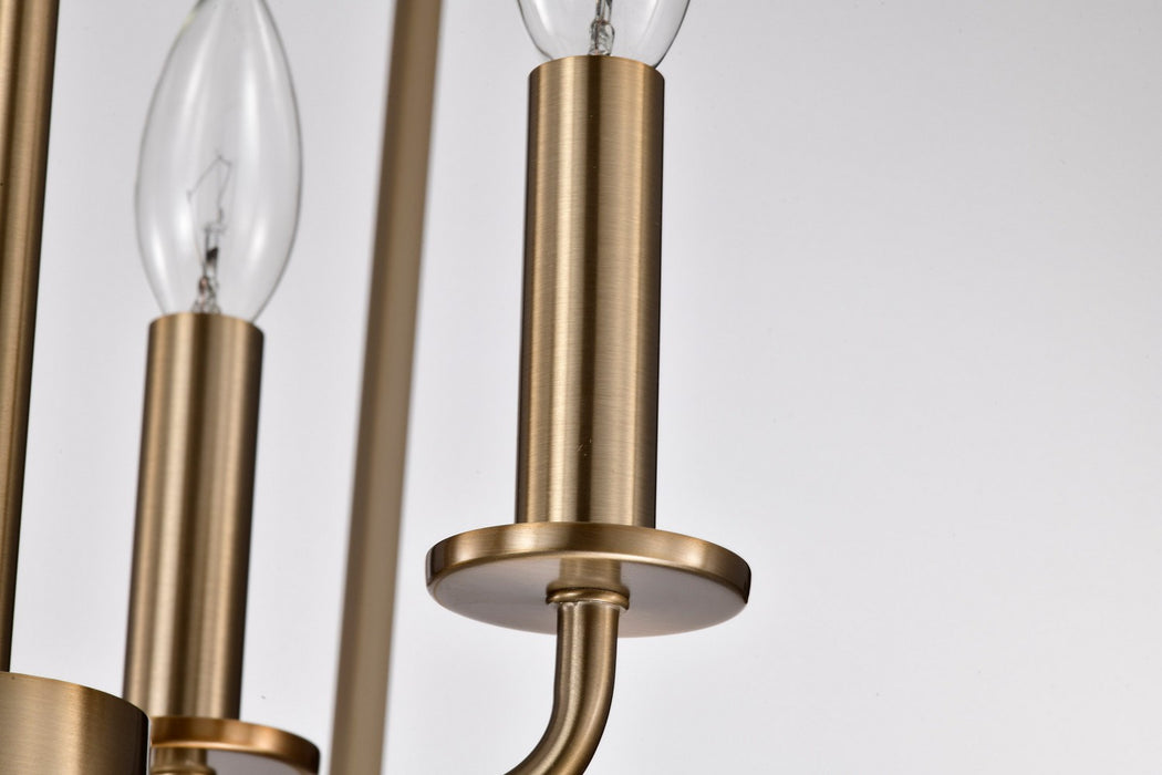 Myhouse Lighting Nuvo Lighting - 60-7931 - Four Light Pendant - Emma - Burnished Brass