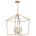 Myhouse Lighting Nuvo Lighting - 60-7932 - Four Light Pendant - Emma - Burnished Brass