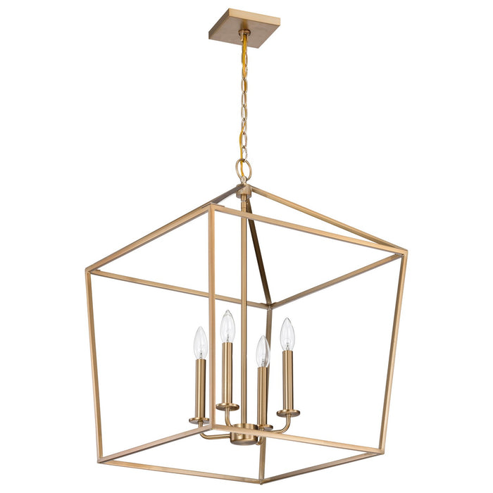 Myhouse Lighting Nuvo Lighting - 60-7932 - Four Light Pendant - Emma - Burnished Brass