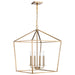 Myhouse Lighting Nuvo Lighting - 60-7932 - Four Light Pendant - Emma - Burnished Brass