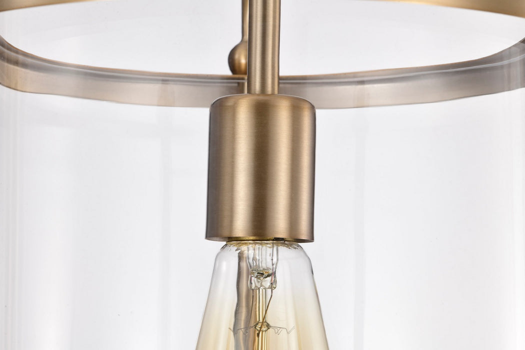 Myhouse Lighting Nuvo Lighting - 60-7935 - One Light Pendant - Yorktown - Burnished Brass