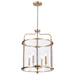 Myhouse Lighting Nuvo Lighting - 60-7936 - Four Light Pendant - Yorktown - Burnished Brass