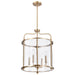 Myhouse Lighting Nuvo Lighting - 60-7936 - Four Light Pendant - Yorktown - Burnished Brass