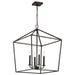 Myhouse Lighting Nuvo Lighting - 60-7941 - Four Light Pendant - Emma - Matte Black