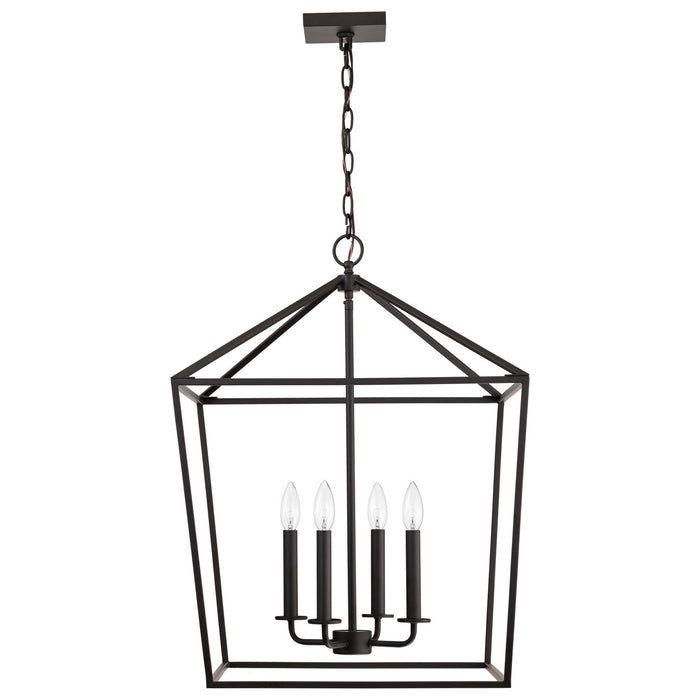 Myhouse Lighting Nuvo Lighting - 60-7941 - Four Light Pendant - Emma - Matte Black