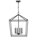 Myhouse Lighting Nuvo Lighting - 60-7941 - Four Light Pendant - Emma - Matte Black