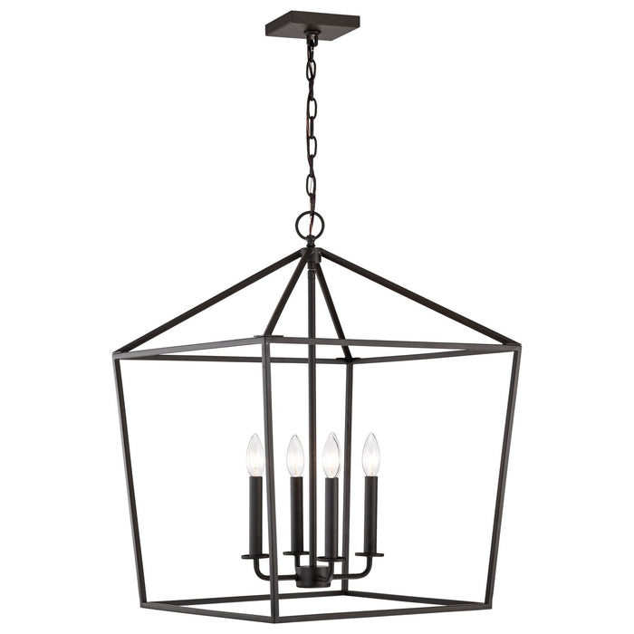 Myhouse Lighting Nuvo Lighting - 60-7941 - Four Light Pendant - Emma - Matte Black