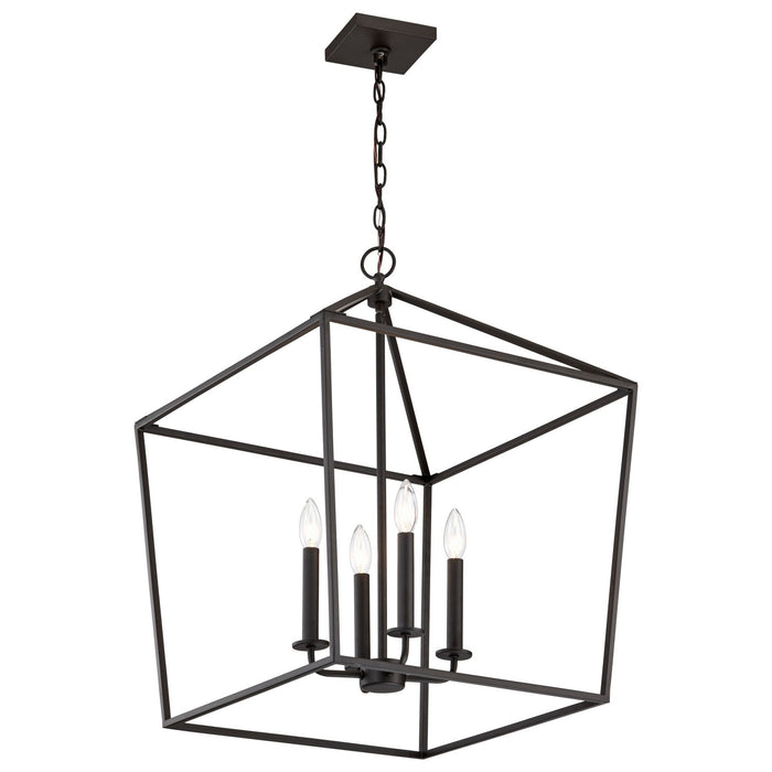 Myhouse Lighting Nuvo Lighting - 60-7941 - Four Light Pendant - Emma - Matte Black