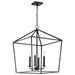 Myhouse Lighting Nuvo Lighting - 60-7942 - Four Light Pendant - Emma - Matte Black