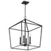 Myhouse Lighting Nuvo Lighting - 60-7942 - Four Light Pendant - Emma - Matte Black