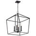 Myhouse Lighting Nuvo Lighting - 60-7942 - Four Light Pendant - Emma - Matte Black