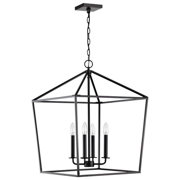 Myhouse Lighting Nuvo Lighting - 60-7942 - Four Light Pendant - Emma - Matte Black