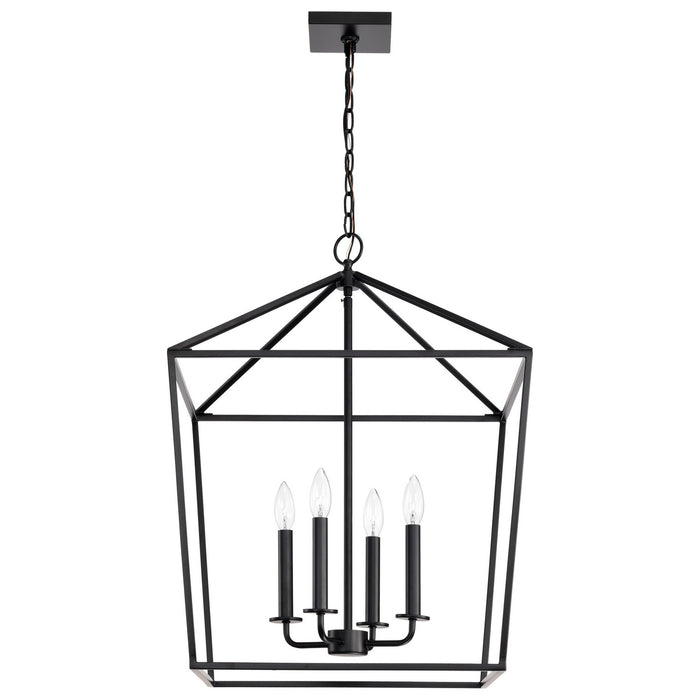 Myhouse Lighting Nuvo Lighting - 60-7942 - Four Light Pendant - Emma - Matte Black