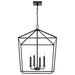 Myhouse Lighting Nuvo Lighting - 60-7942 - Four Light Pendant - Emma - Matte Black