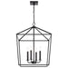 Myhouse Lighting Nuvo Lighting - 60-7942 - Four Light Pendant - Emma - Matte Black